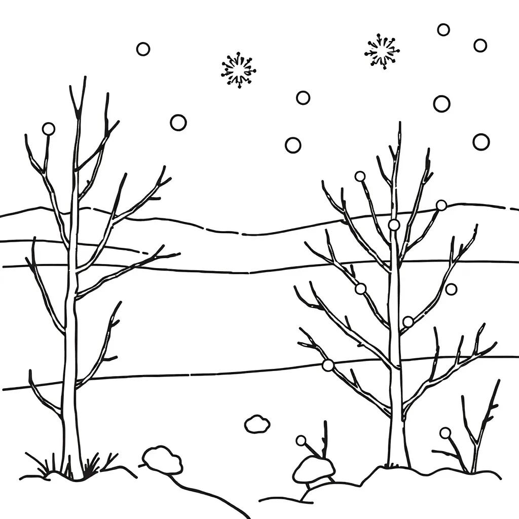 Winter Coloring Pages For Preschoolers