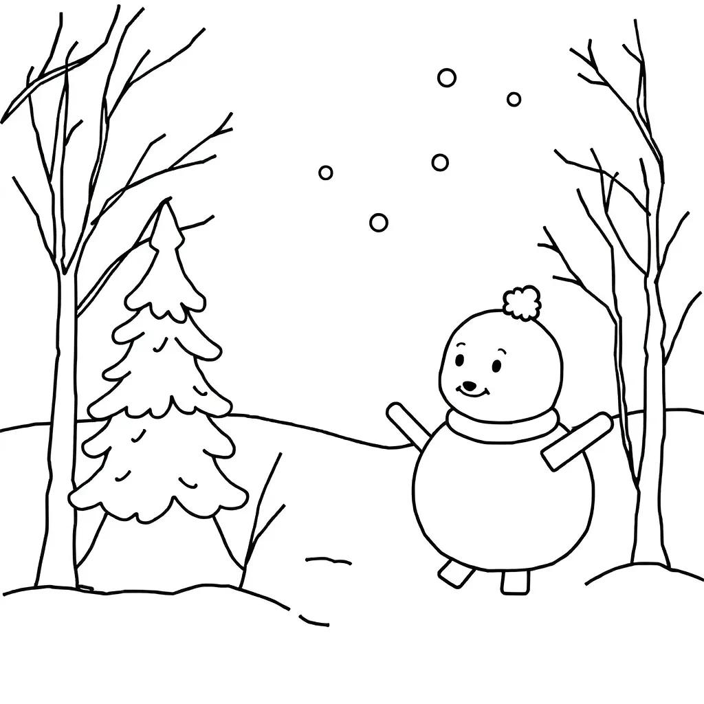 Winter Coloring Pages Preschool