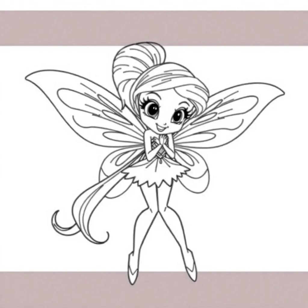 Winx Club Bloom Coloring Pages