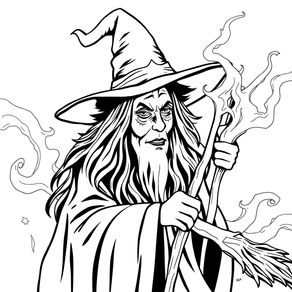 Witch Coloring Pages Free