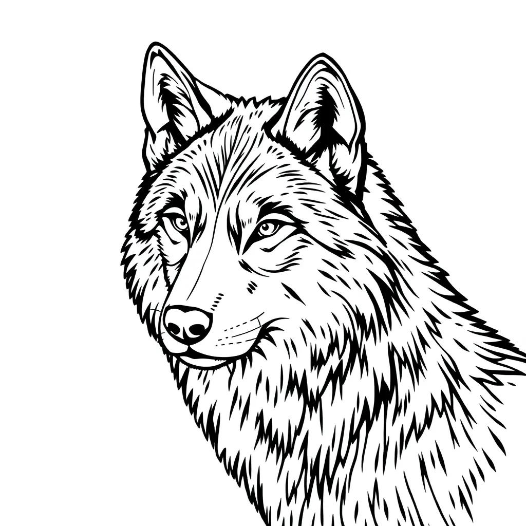 Wolf Free Coloring Pages