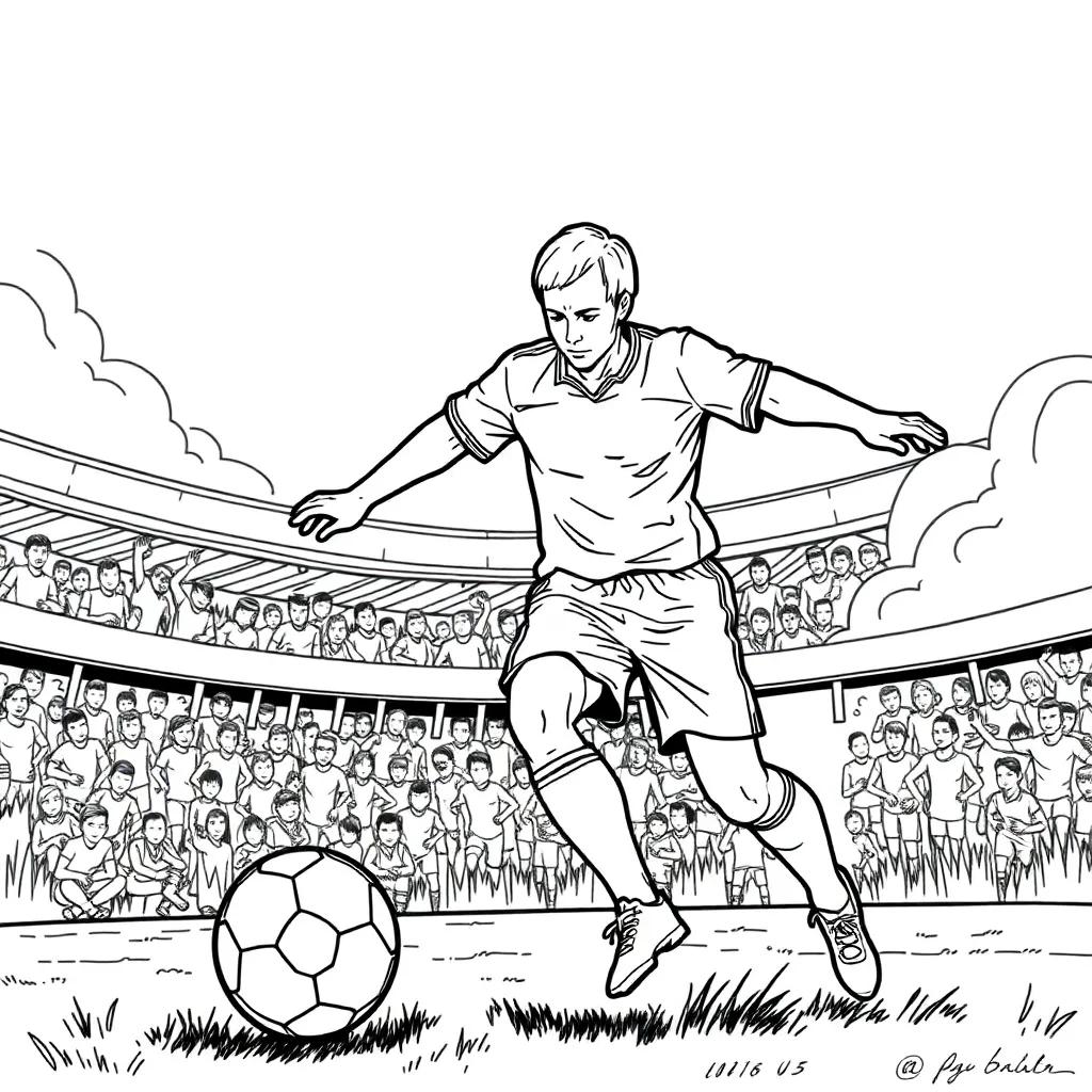 World Cup Soccer Coloring Pages