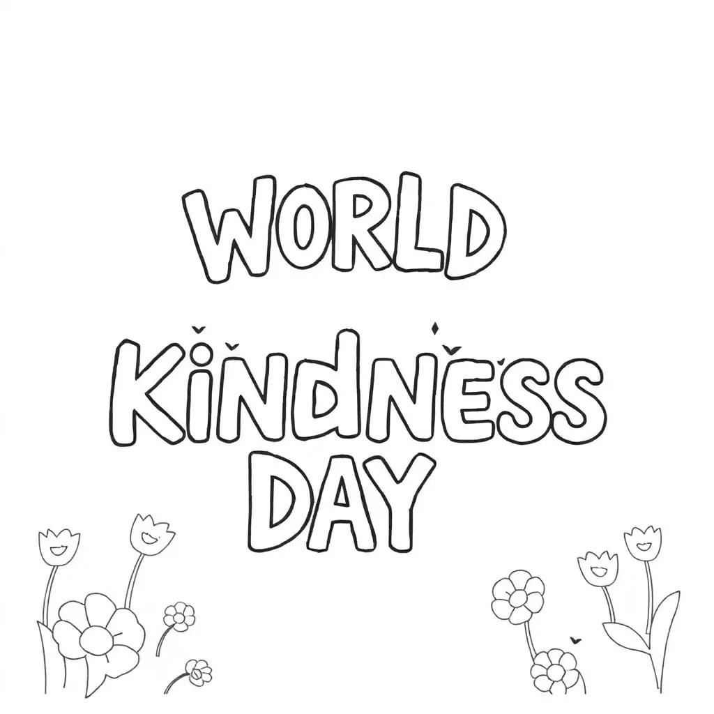 World Kindness Day Coloring Pages