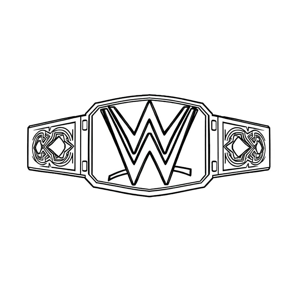 Wwe Belt Coloring Pages