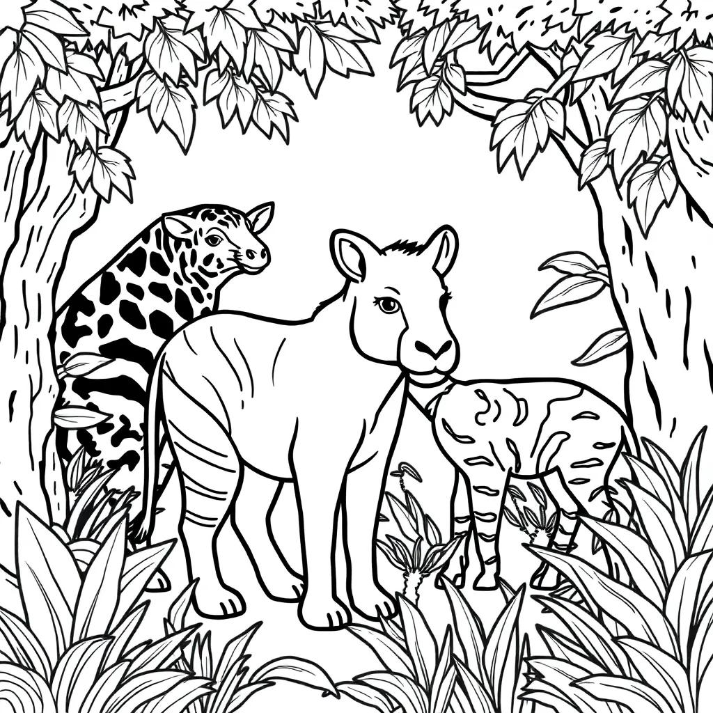 Zoo Animals Coloring Pages Pdf