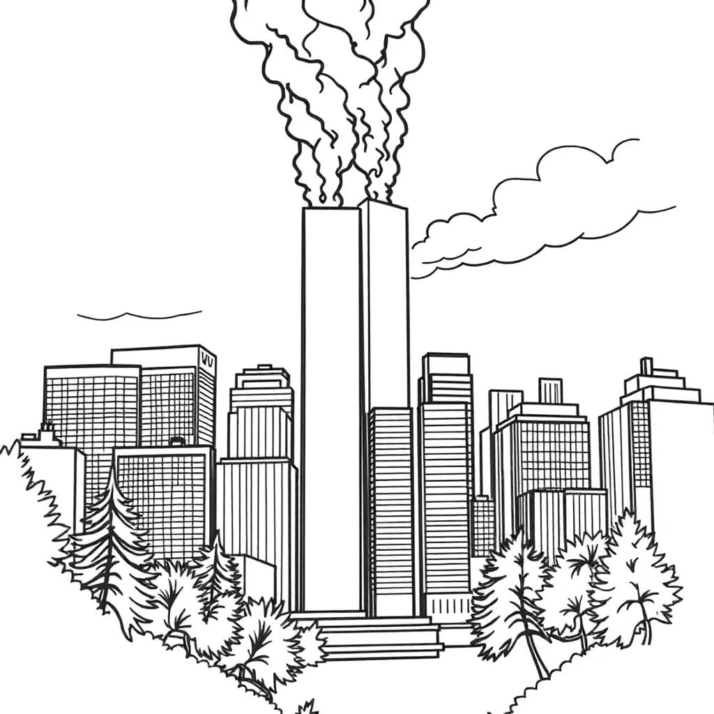 9/11 Coloring Pages