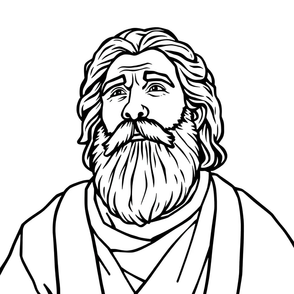 Abraham Isaac Coloring Page