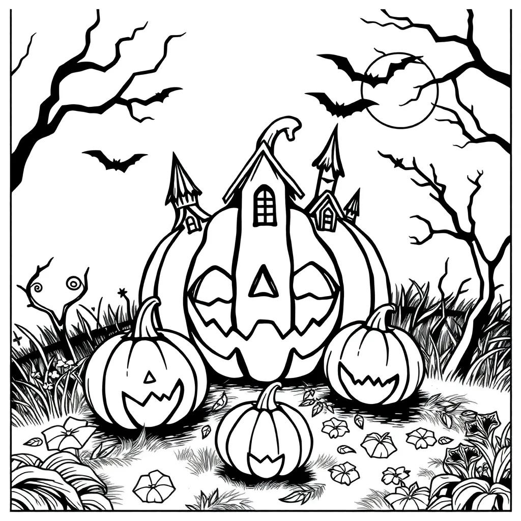 Aesthetic Halloween Coloring Pages