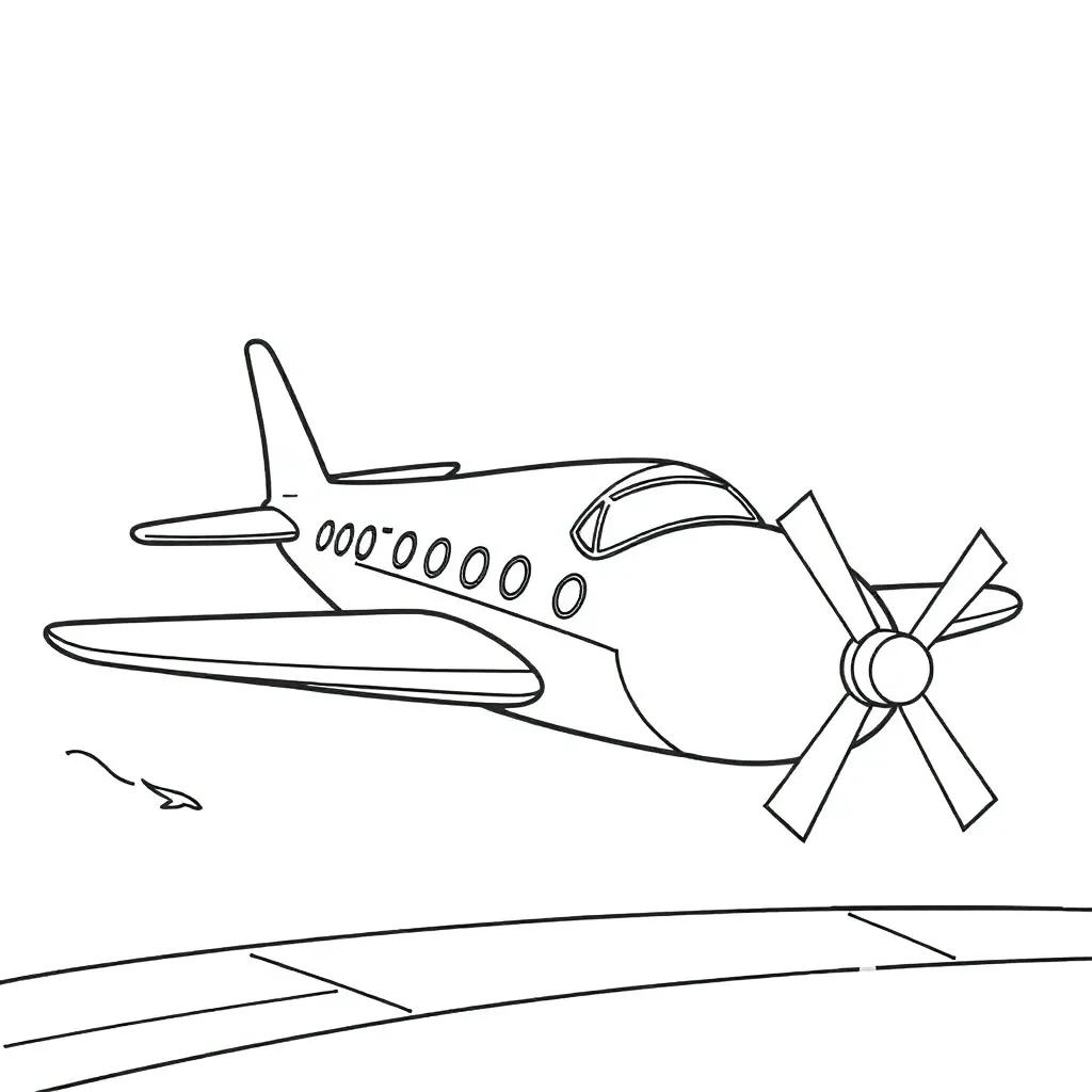 Airplane Coloring Pages For Preschool