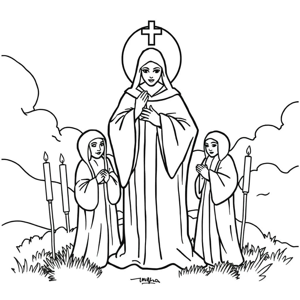 All Saints Day Coloring Pages Free