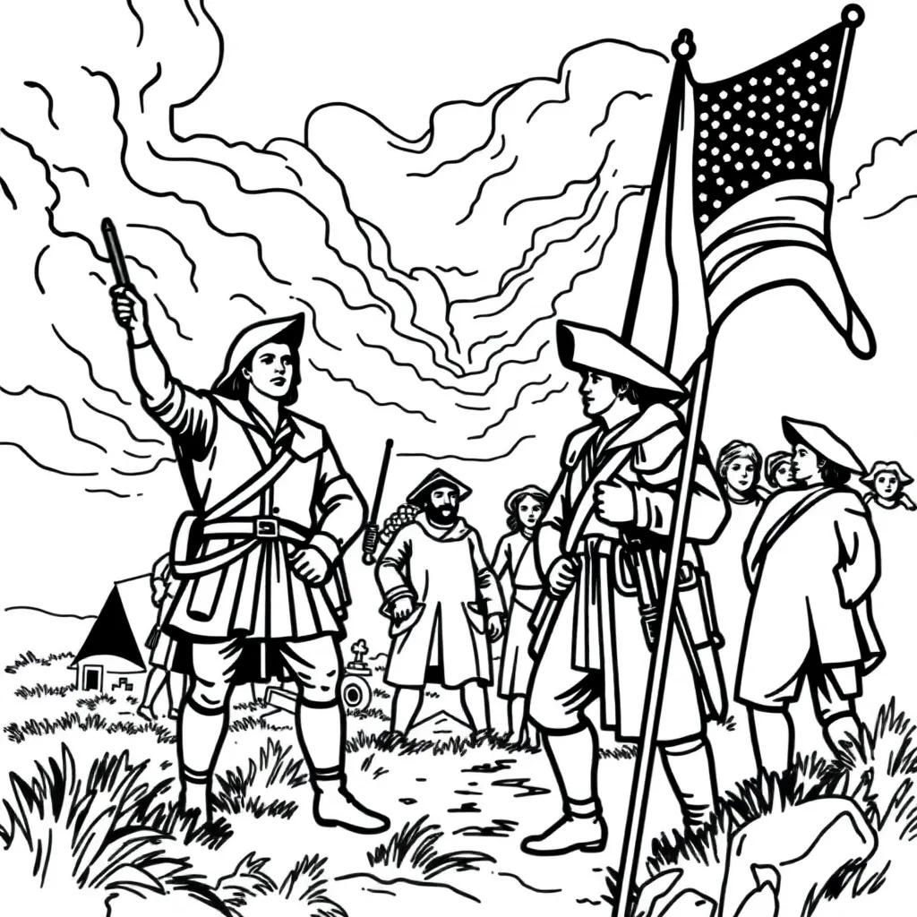 American Revolution Coloring Pages