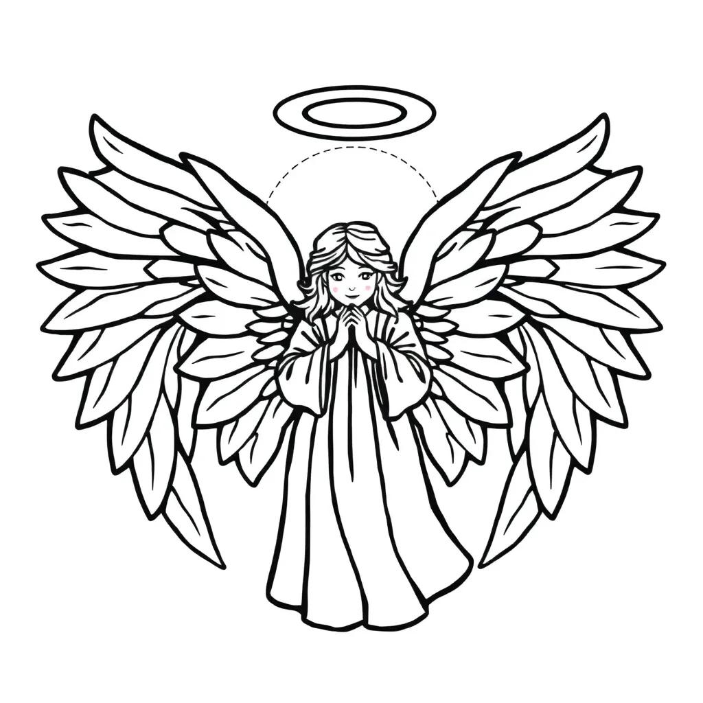 Angel Coloring Pages For Adults