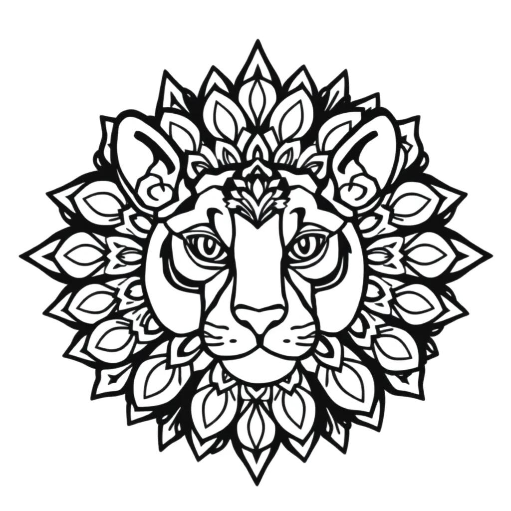 Animal Coloring Pages Mandala
