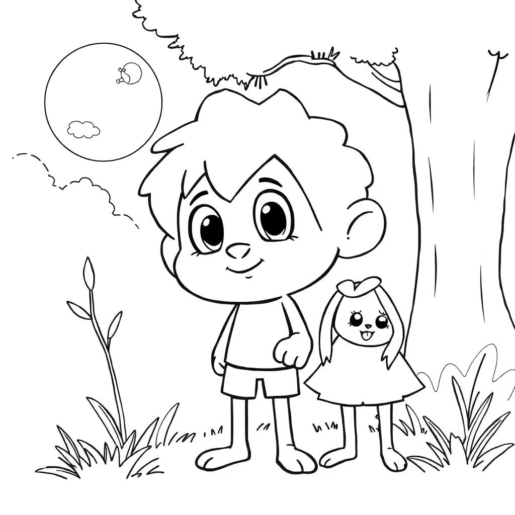 Animated Characters Coloring Pages