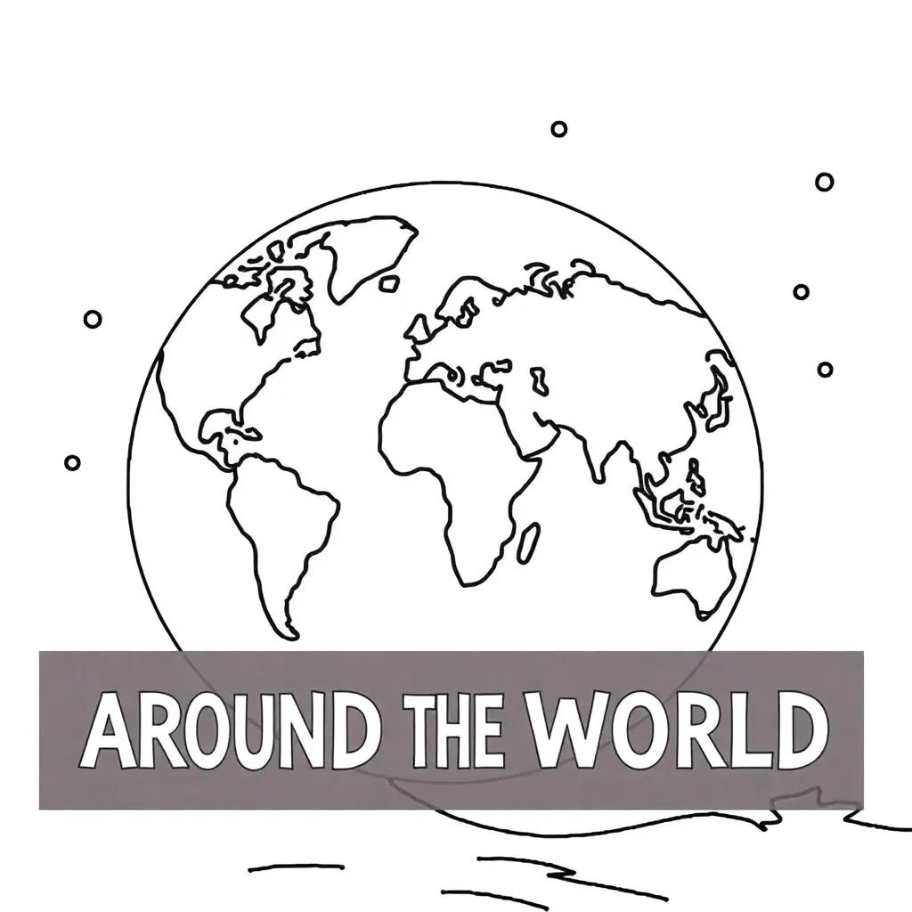Around The World Coloring Pages