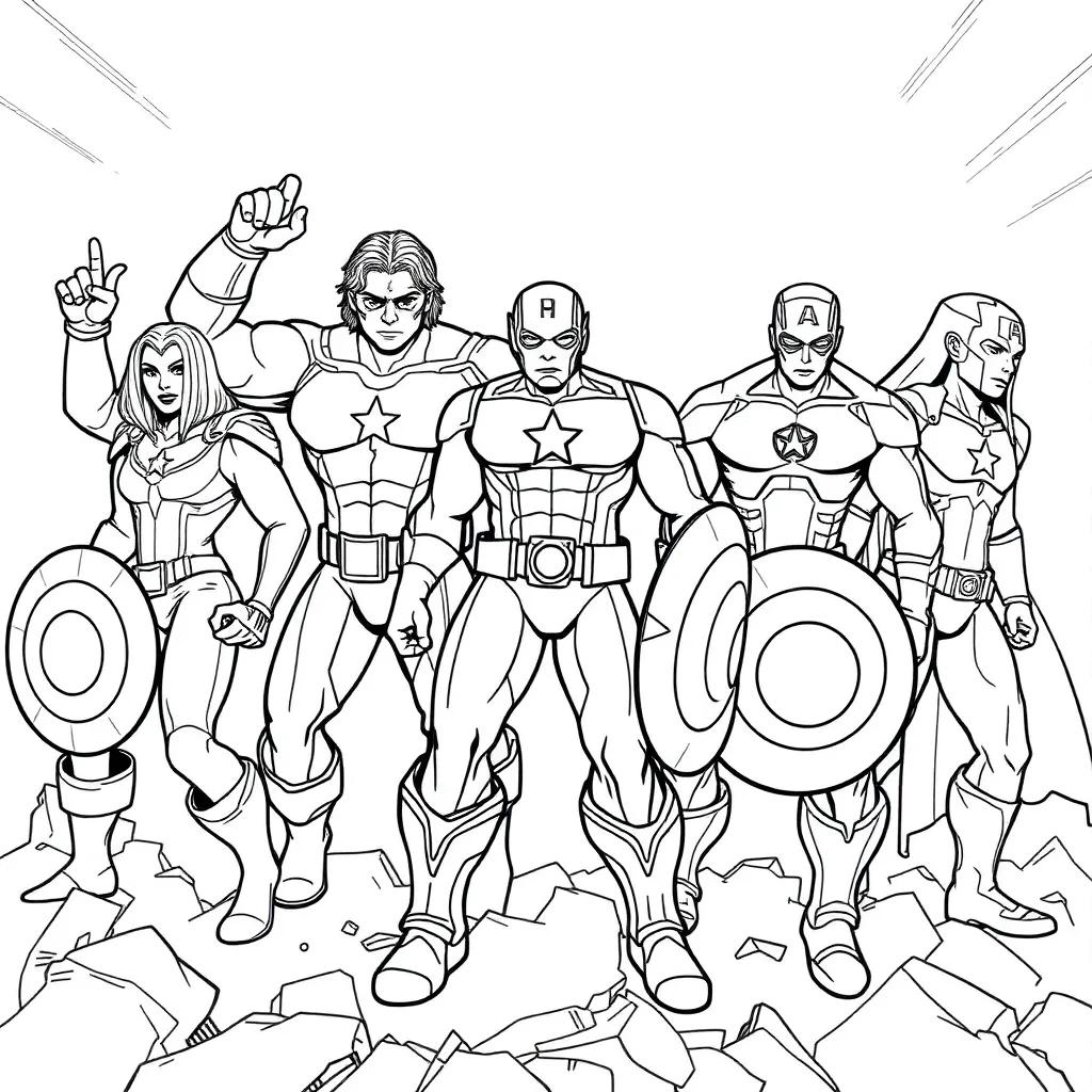 The Avengers Coloring Pages