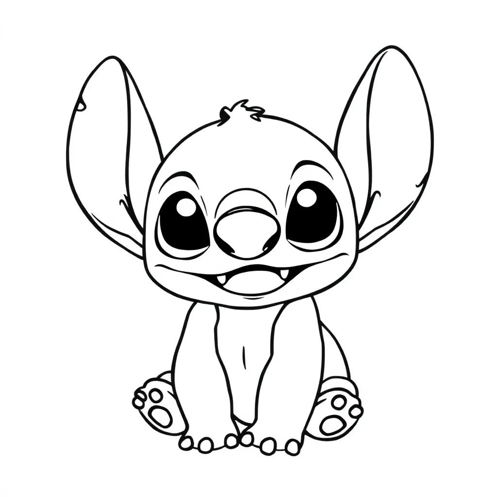 Baby Stitch Coloring Pages