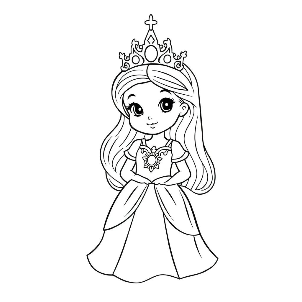 Baby Princess Coloring Pages