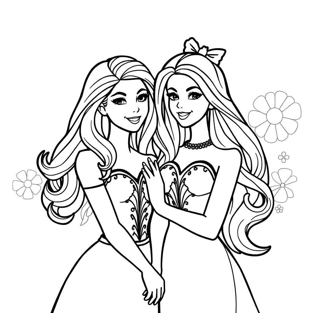 Barbie And Chelsea Coloring Pages