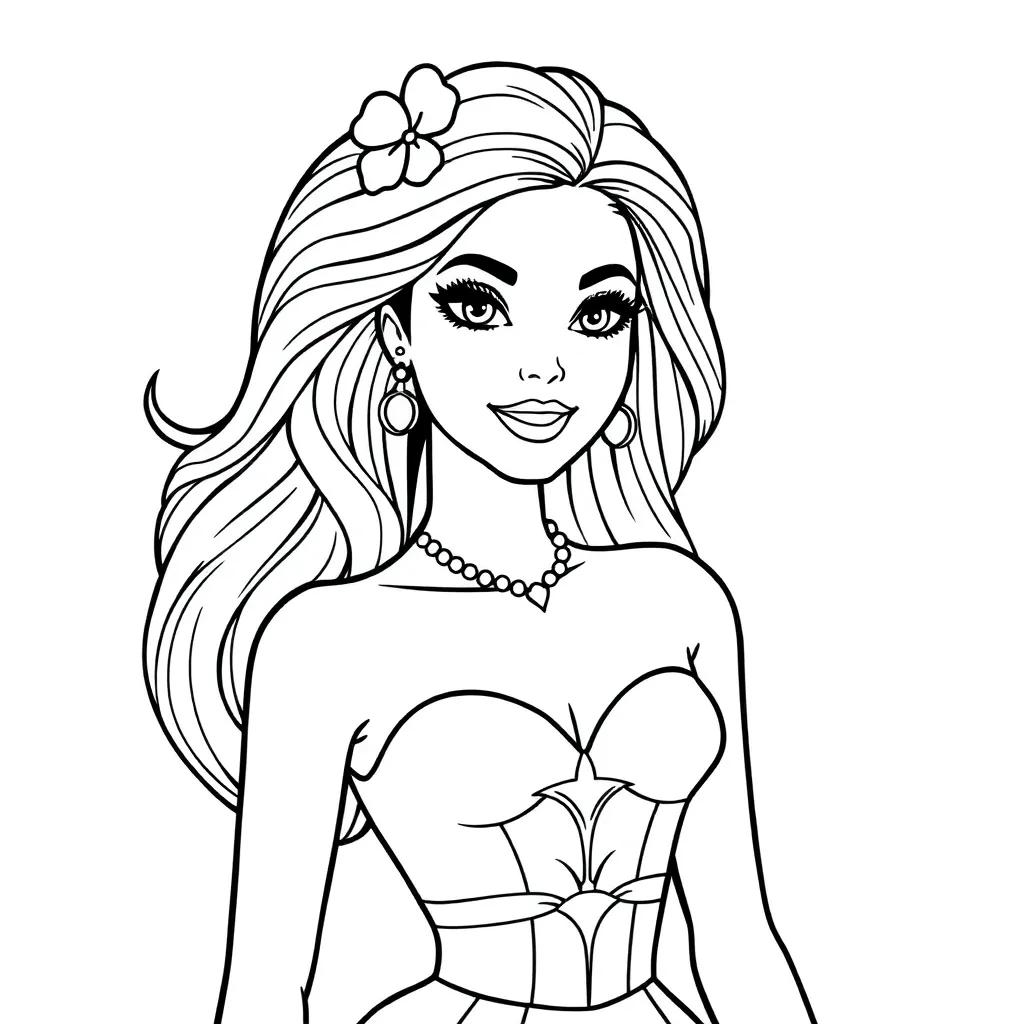 Barbie Chelsea Coloring Pages