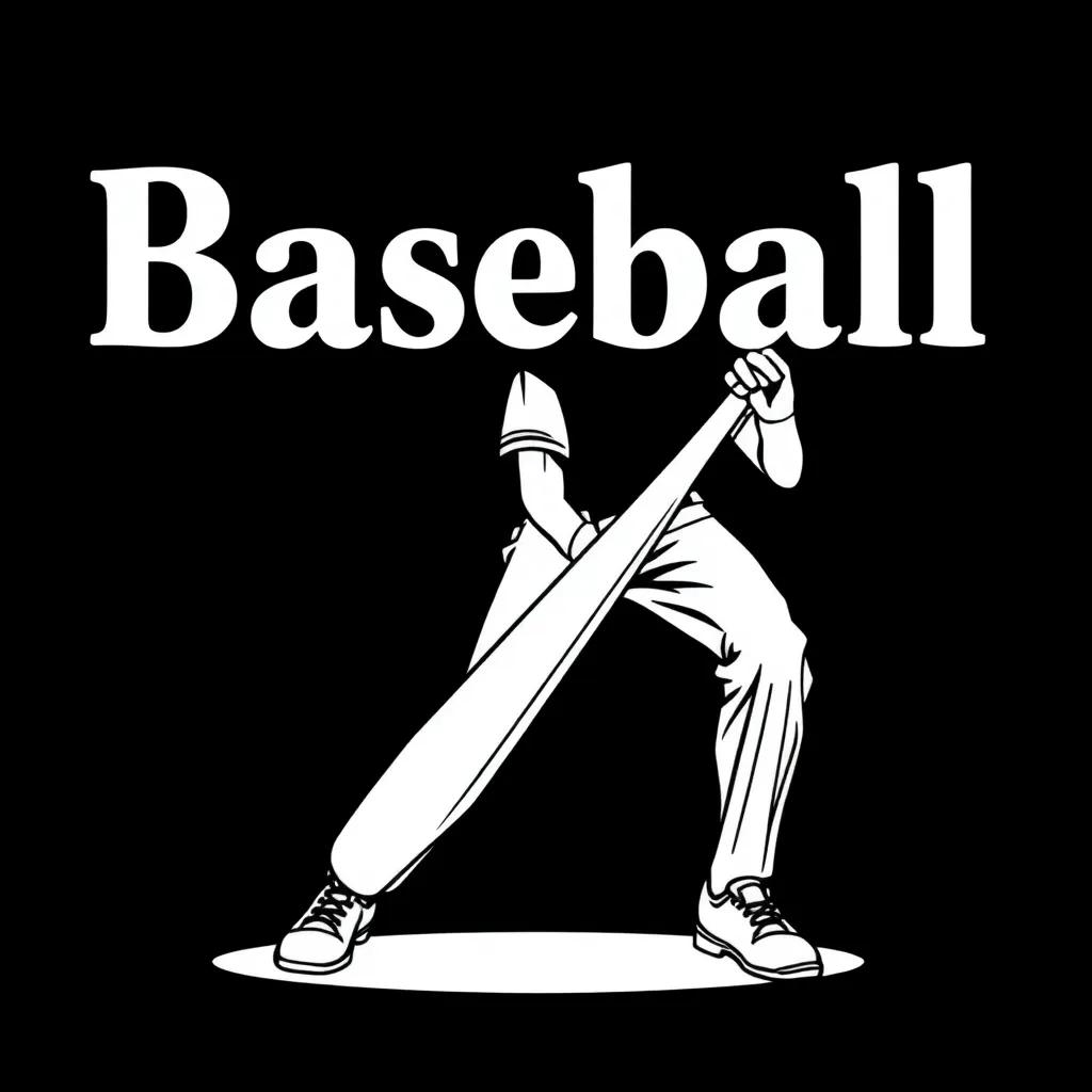 Baseball And Bat Coloring Page