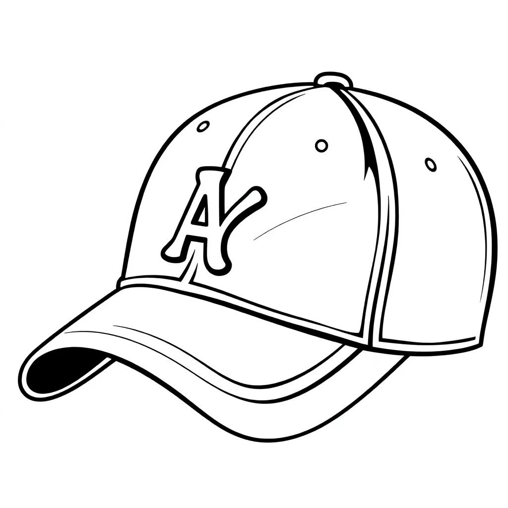 Baseball Cap Coloring Page