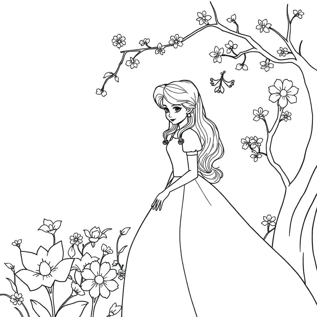 Belle Printable Coloring Pages