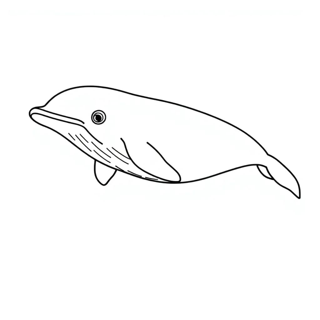 Beluga Whale Coloring Page