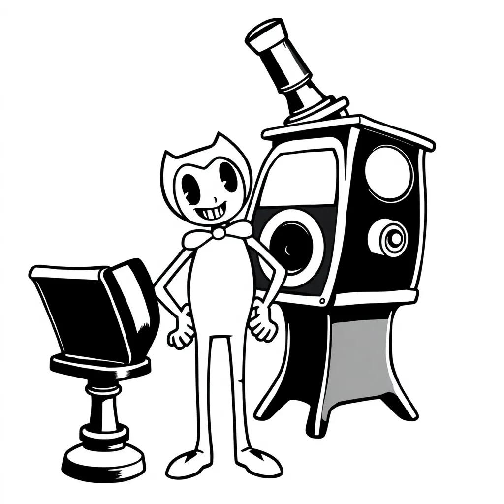 Bendy And The Ink Machine Coloring Page