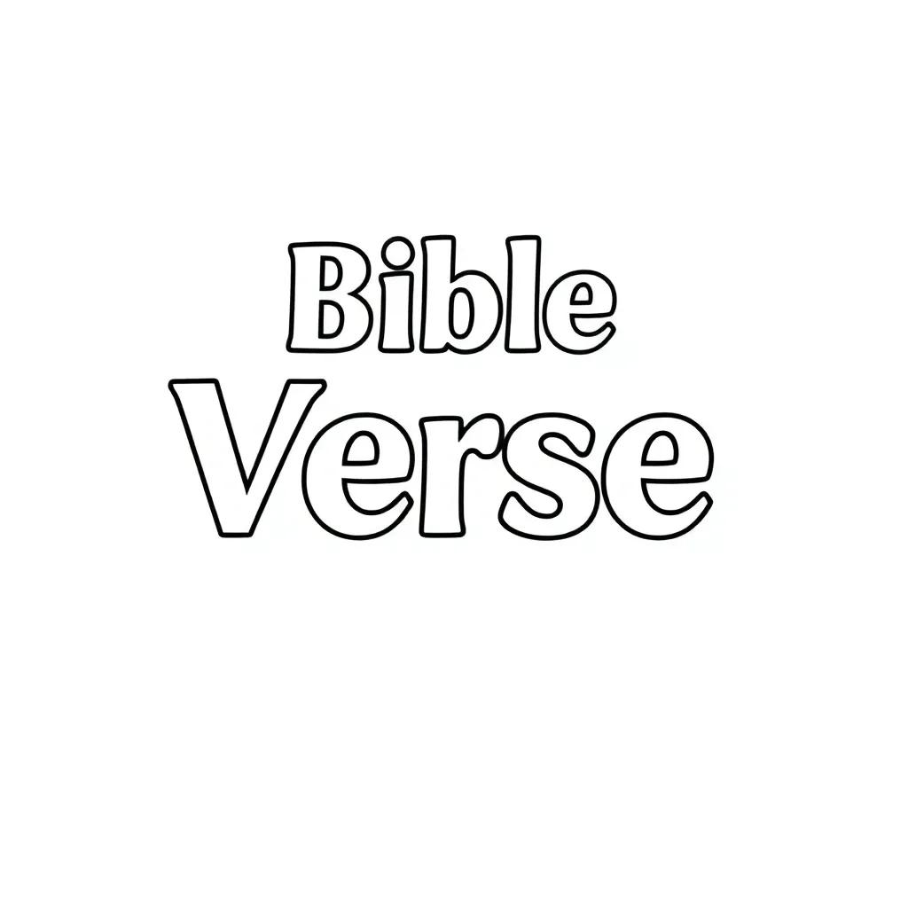 Bible Verse Color Pages