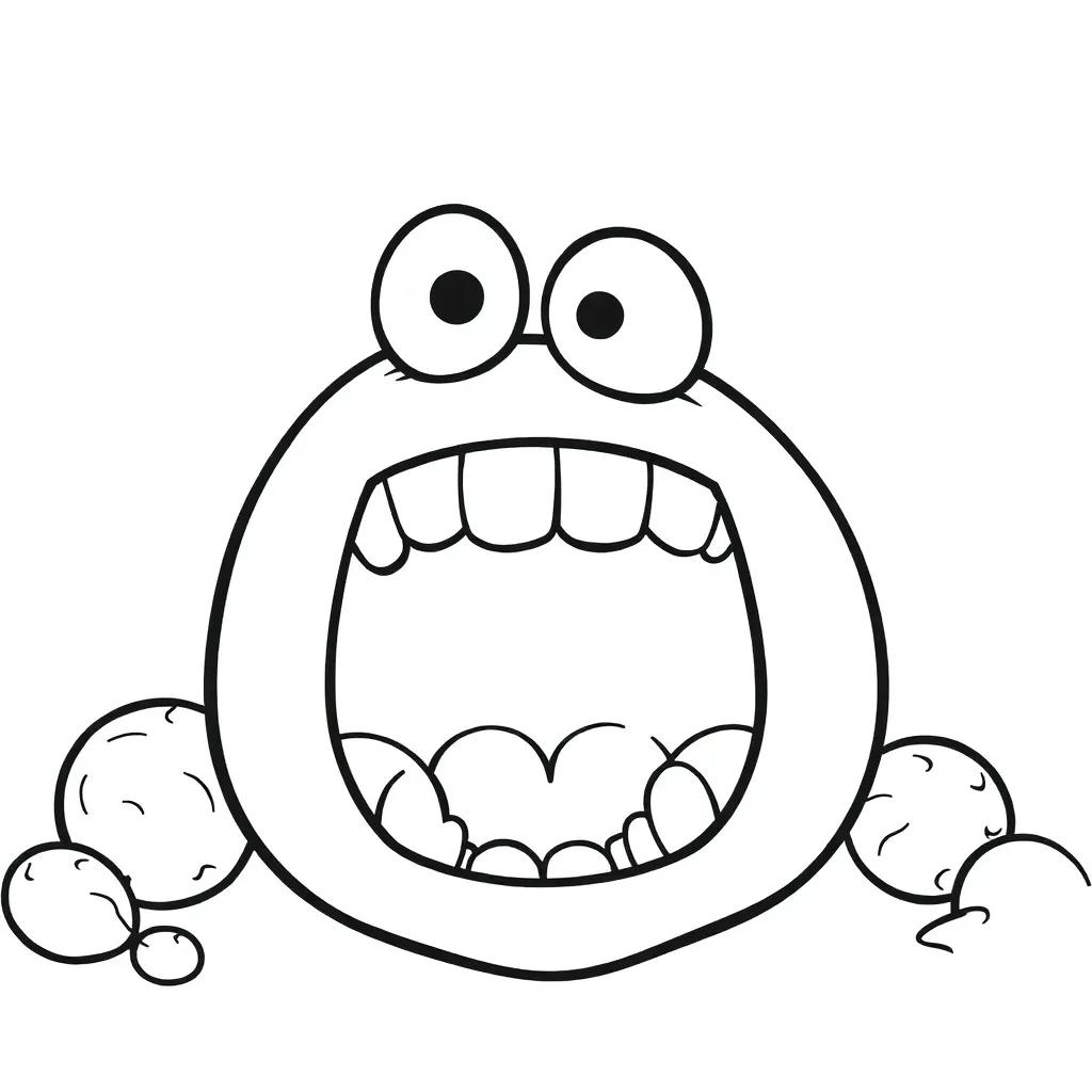 Big Mouth Coloring Pages Big Mouth Coloring Pages