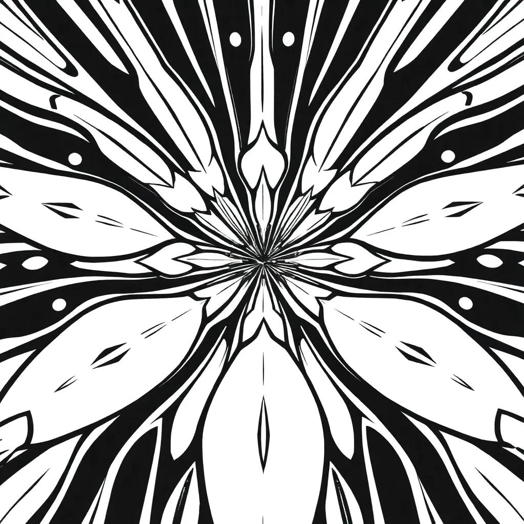 Black And White Coloring Pages For Adults