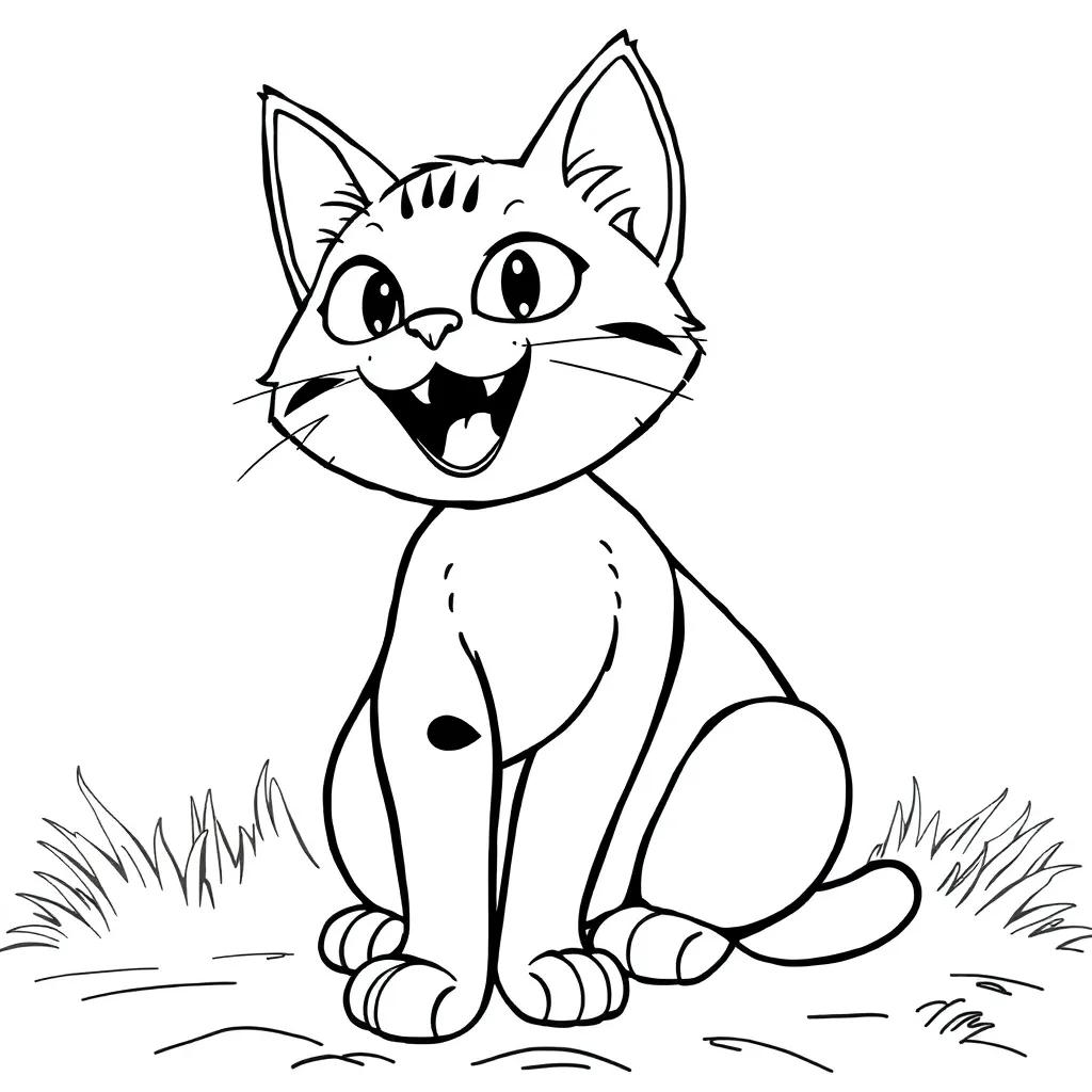 Blaze The Cat Coloring Page