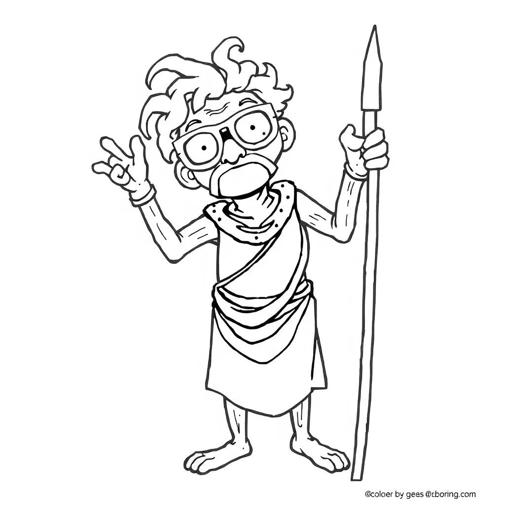 Blind Bartimaeus Coloring Page