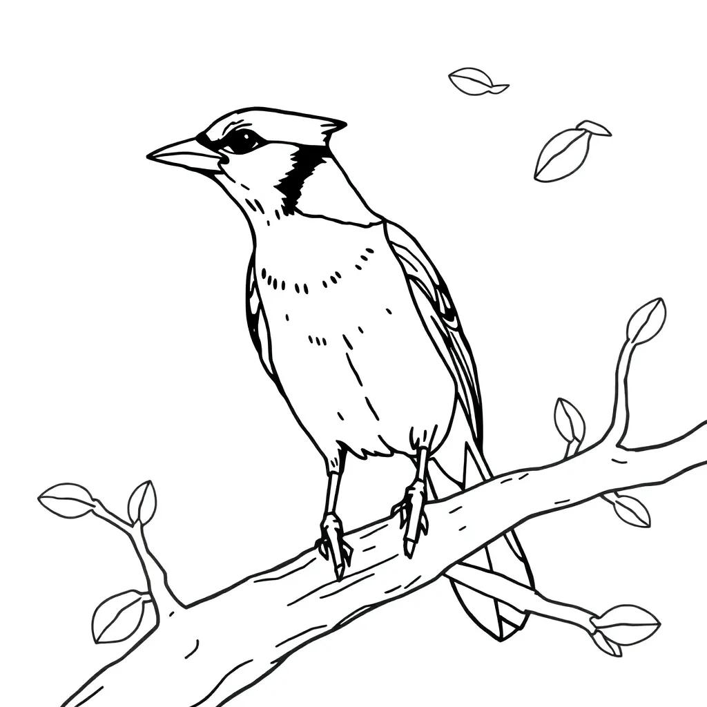 Blue Jay Coloring Pages