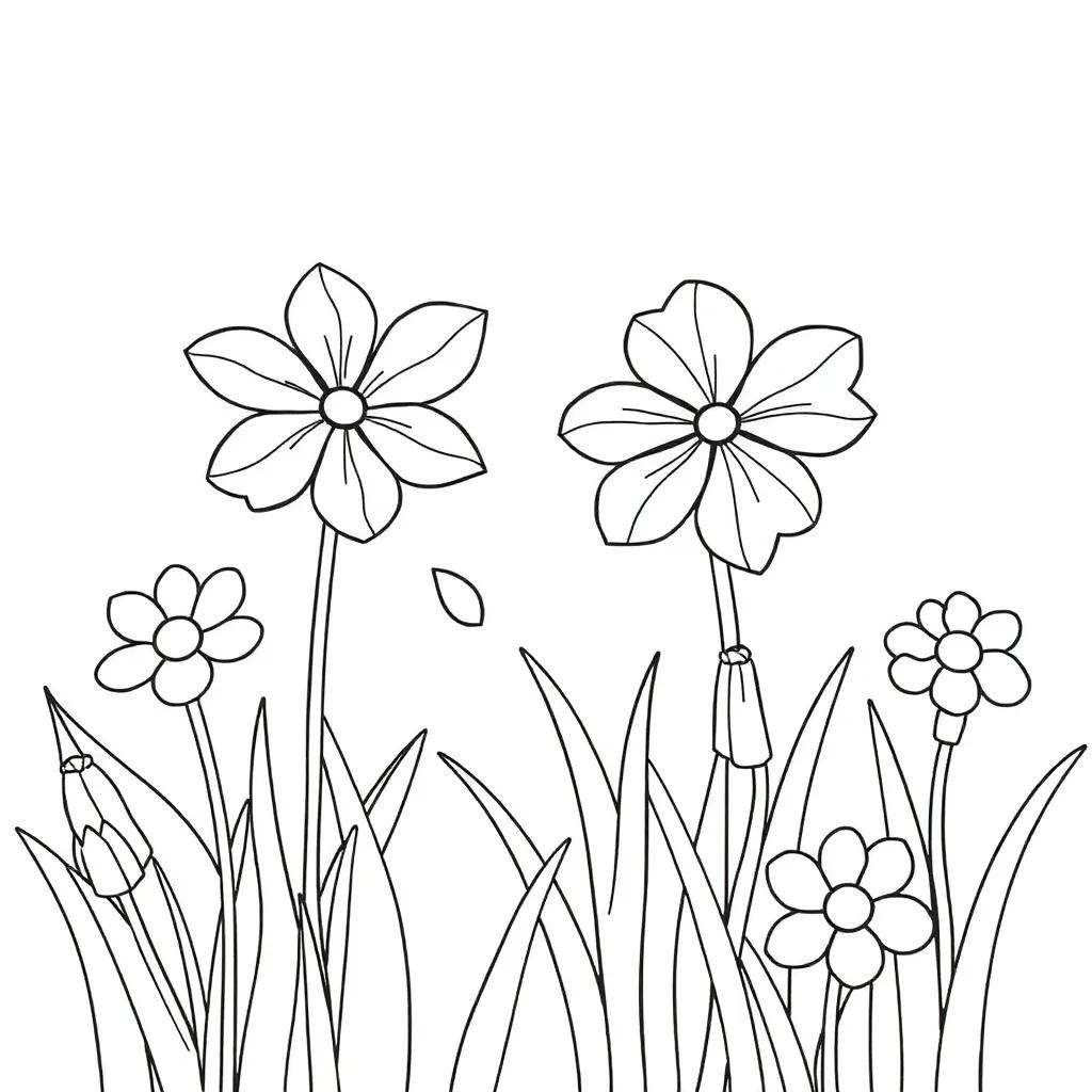 Bluey Spring Coloring Pages