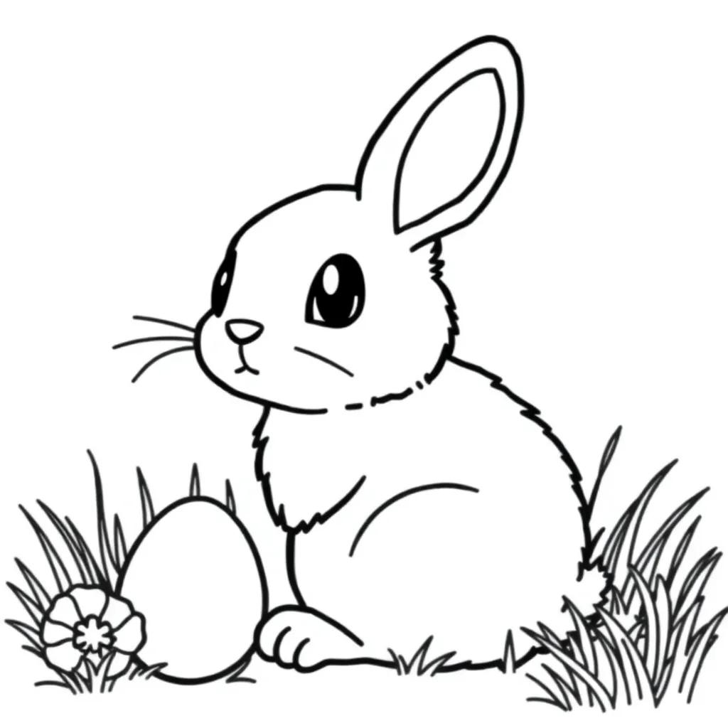 Bluey Easter Coloring Page