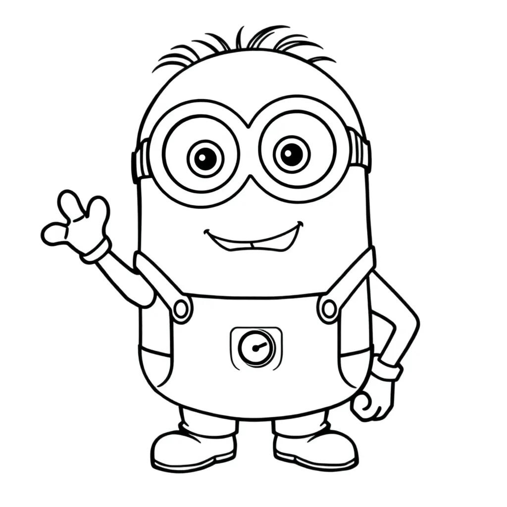 Bob Minion Coloring Pages