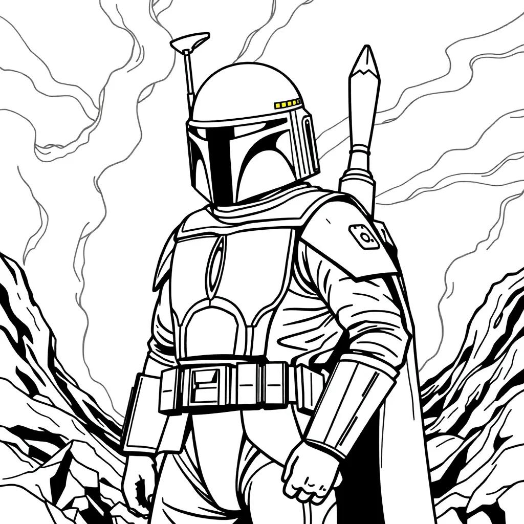 Boba Fett Coloring Pages