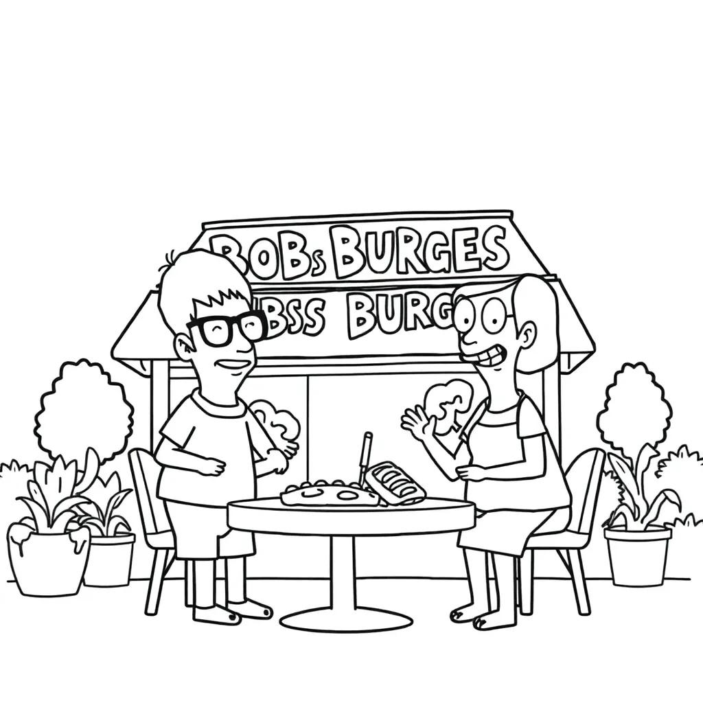 Bob’s Burgers Coloring Page