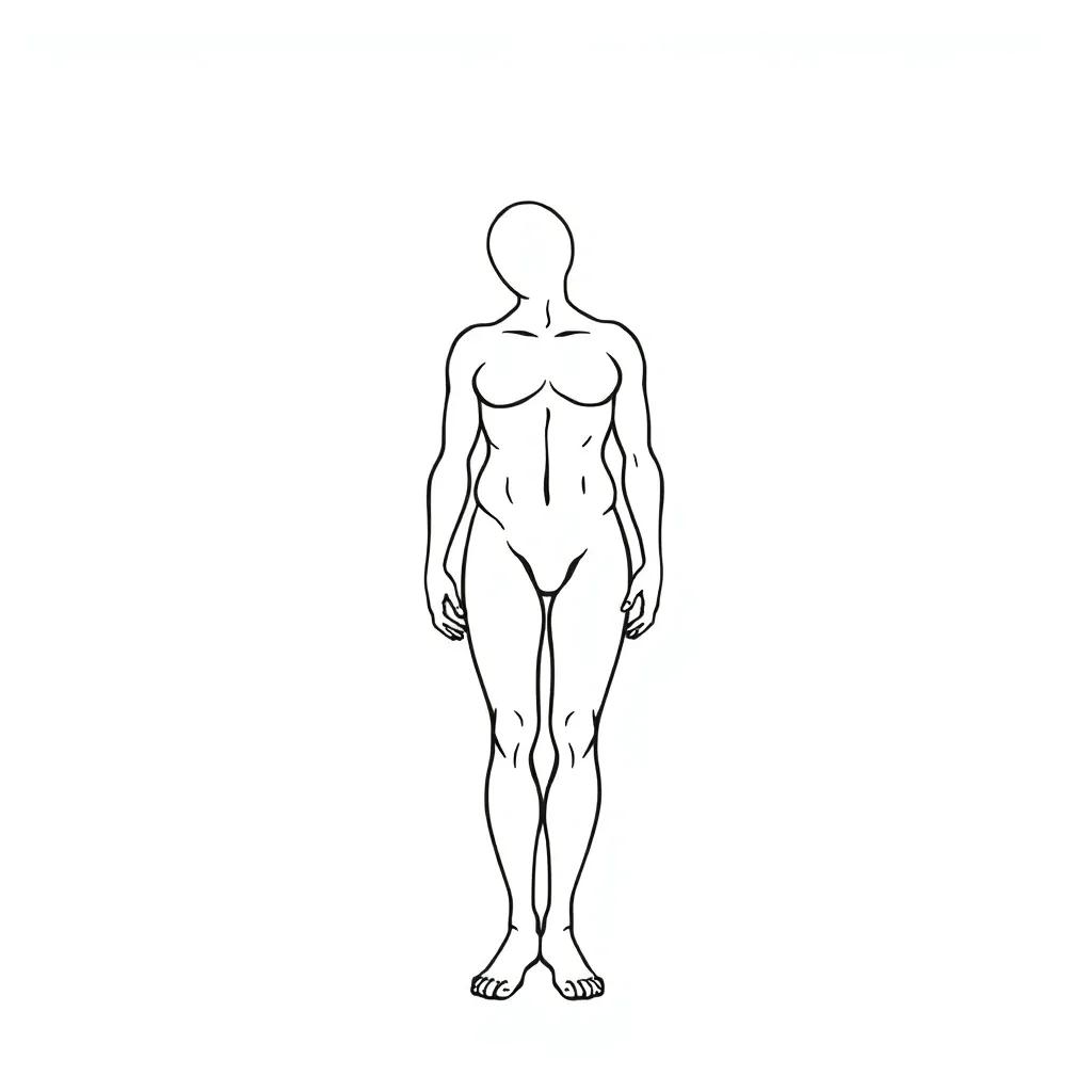 Body Outline Coloring Page Body Outline Coloring Page