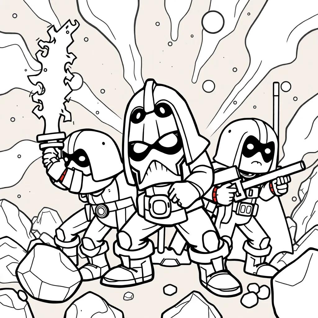 Brawl Stars Coloring Pages Emz
