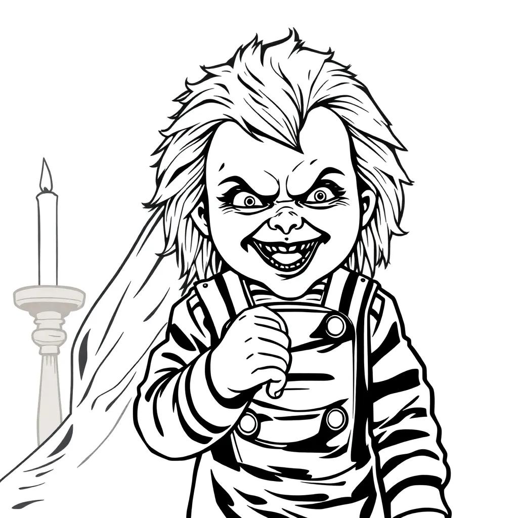 Bride Of Chucky Coloring Pages