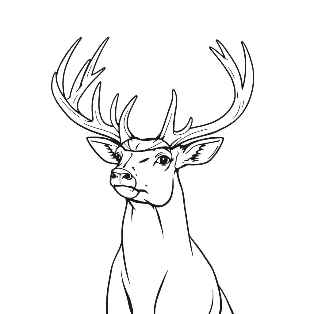 Buck Deer Coloring Pages