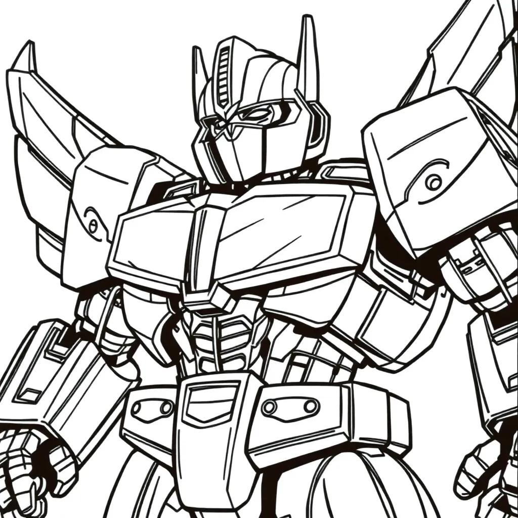 Bumblebee Optimus Prime Coloring Page Bumblebee Optimus Prime Coloring Page
