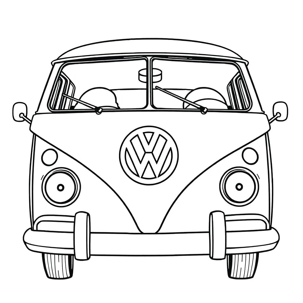 Vw Bus Coloring Page