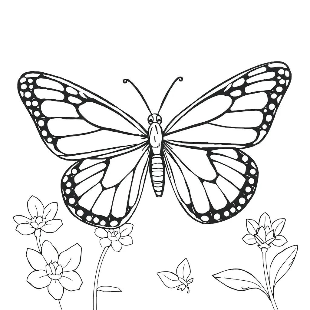 Butterfly Images Coloring Pages