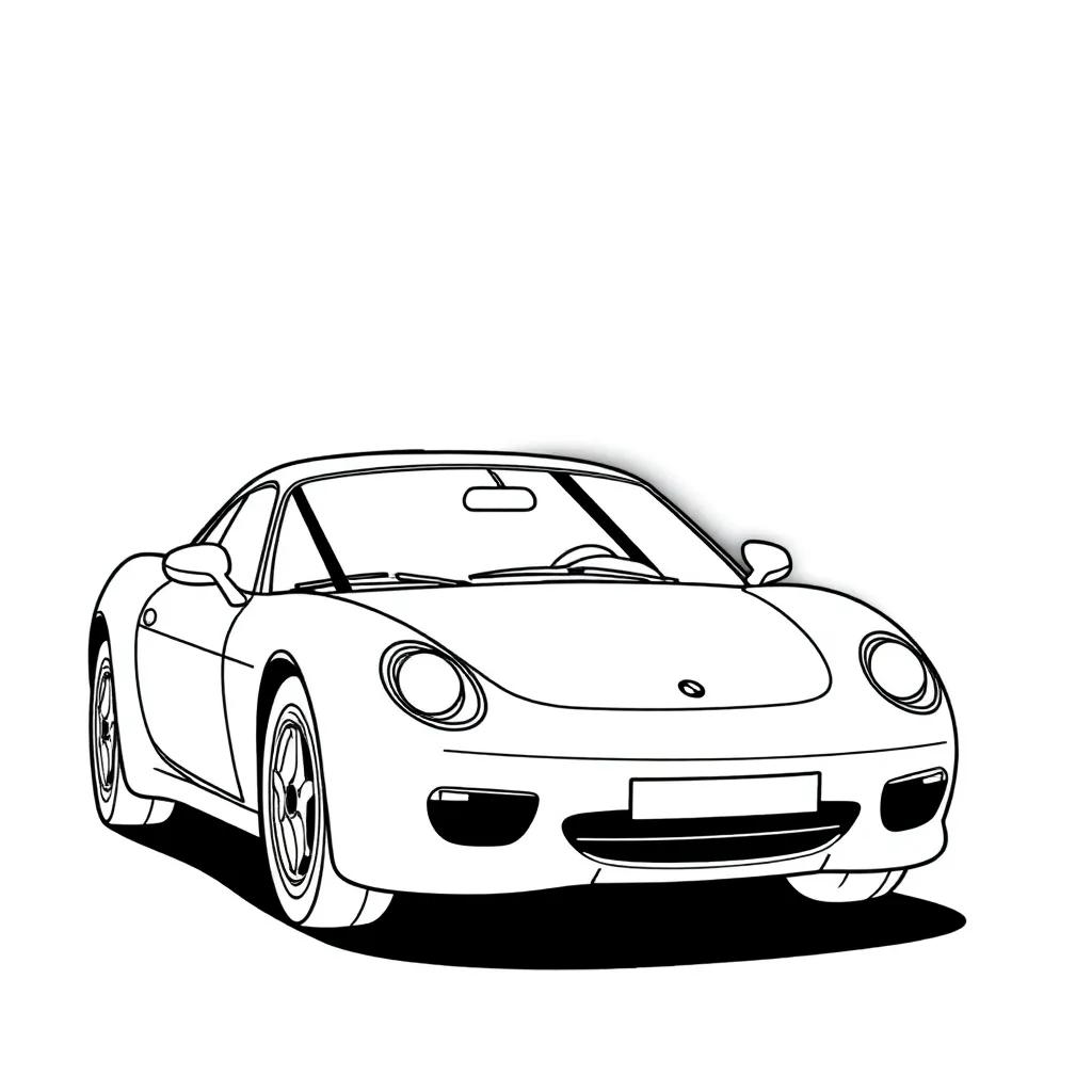 Car Coloring Page Printable
