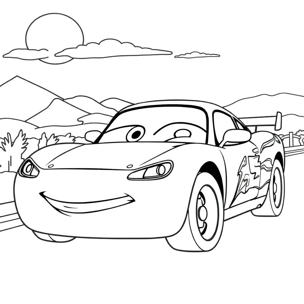 Cars Disney Coloring Pages Free