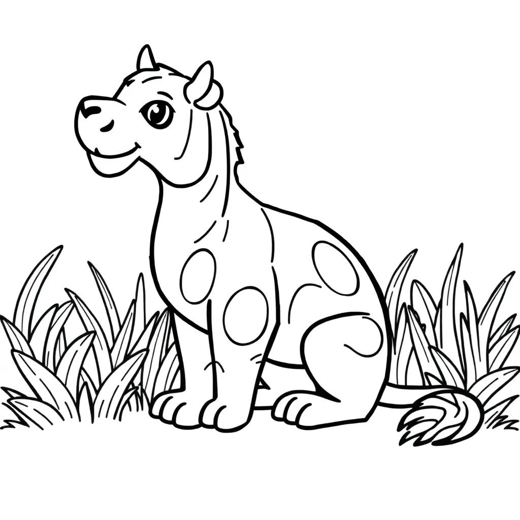 Cartoon Animal Coloring Pages